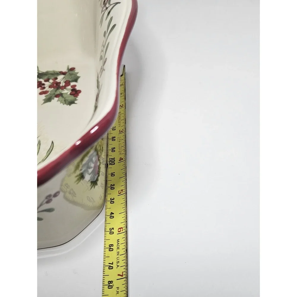 Better Homes Gardens Winter Forest Heritage Stoneware Rectangular Casserole Bake